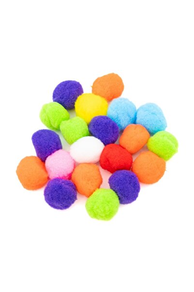 Colorarte Accesorii creatie - Pom Pom textil, diverse culori, 10mm, set 60 buc,