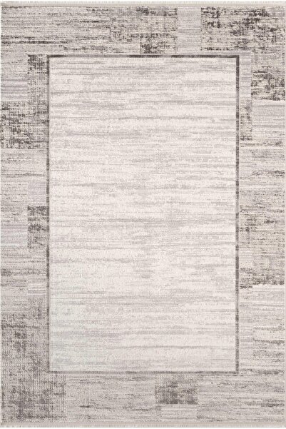 Karmen Halı İdol IO002G Krem Gri Halı Klasik Desen Akrilik Yumuşak Dokulu Pam...