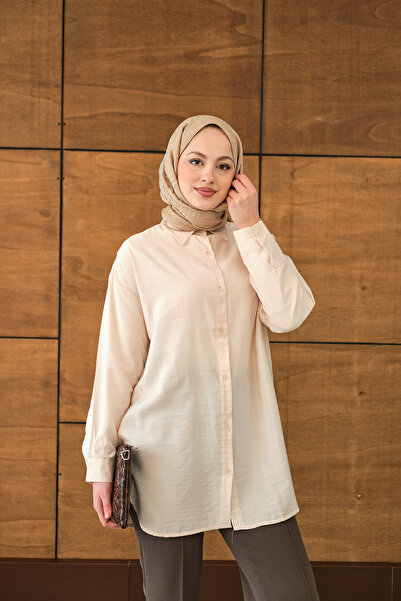 LOCCO Women's Kraş Shirt Cream