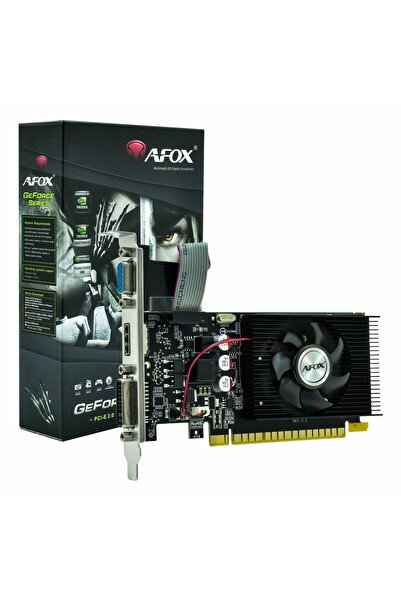 Afox GeForce GT 220 1GB DDR3 128Bit DVI/VGA/HDMI Ekran Kartı