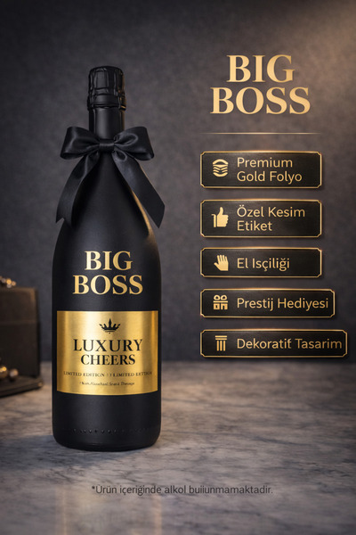 Luxury Cheers tr Luxury Cheers BIG BOSS Premium Köpüklü Gazlı İçecek 750 ml Ö...