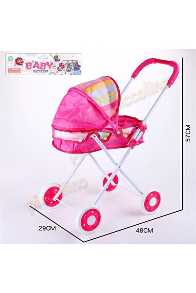 Royal Carucior Landou pentru Papusi Hello Doll - Cadru Metalic si Roti Rezist...