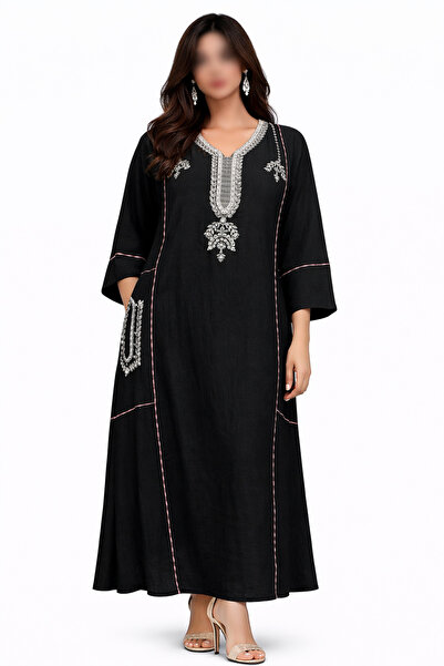 THOGUE Luxurious Kuwaiti jalabiya with elegant embroidery