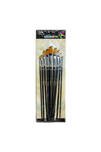 Colorarte Pensula DB19002, varf lat oblic, set 9 bucati