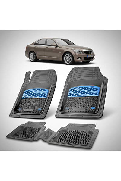 TEAMCAR Mercedes-Benz C-Class W204 2007-2014 Car Floor Mats | Blue