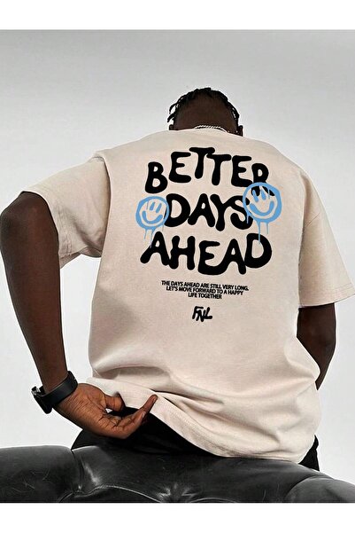 Velostra Unisex Better Days Ahead Printed Comfortable Daily Use Oversize Comb...