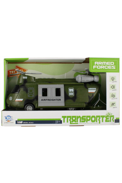Mega Creative Elicopter militar de transport cu 2 elice MegaCreative 523951, ...