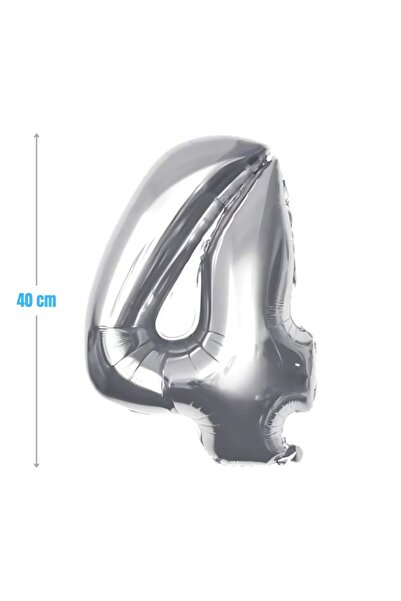 MC Micostore Partygo 4 figures, 40cm, silver, fb0005