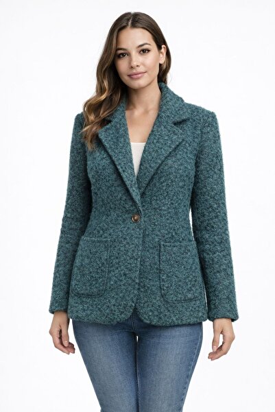 New London KADIN İTALYAN KEÇE BLAZER CEKET