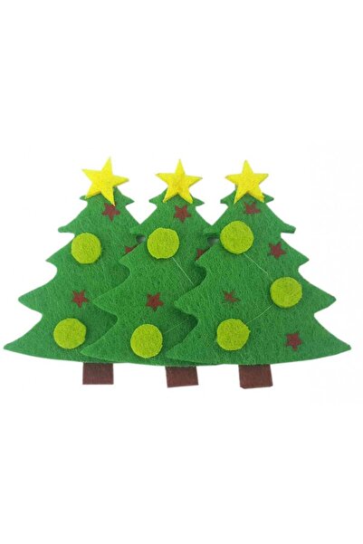 Colorarte Creative accessories felt Christmas trees, 8x6cm, set of 2 pieces,