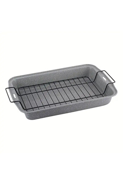 Kamille Baking tray with grill 37.5x26 cm marble