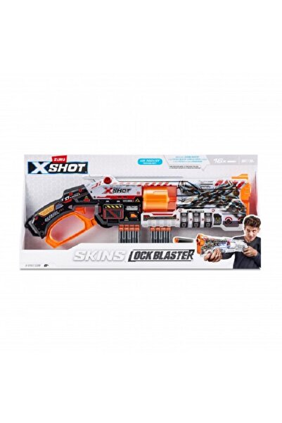 X-Shot Arma de jucarie X&minus;Shot Skins Lock Gun, 16 cartuse, S1...