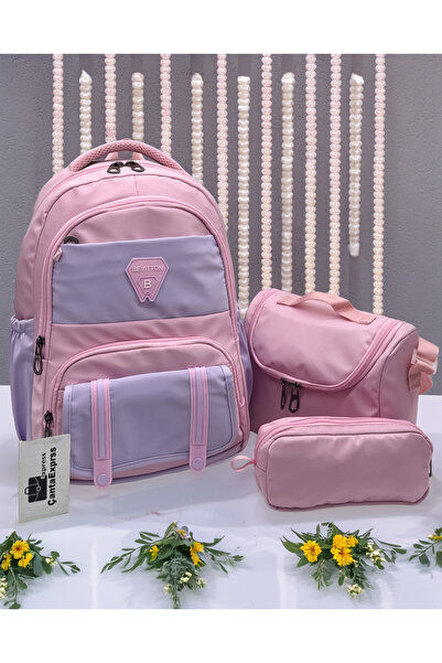 ÇantaExpress Water Resistant First School Bag Set of 3 Unisex Primary School ...