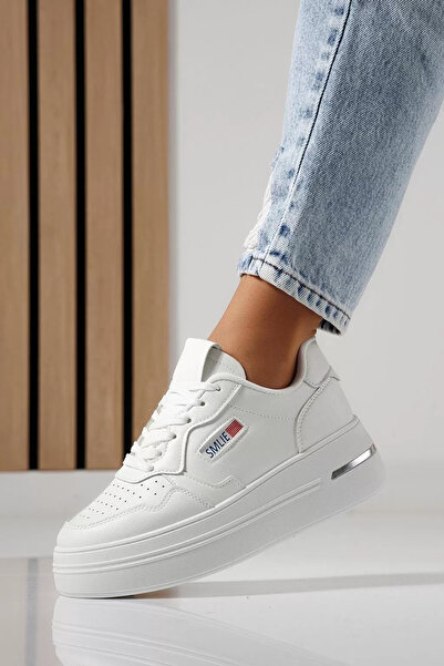 Zaira Women's white sneakers made of eco- Leather Sofia #24390 - 40