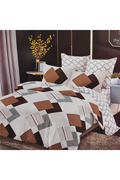 Casa Pucioasa Double bed linen set, Cotton 6 pieces with Stretchy