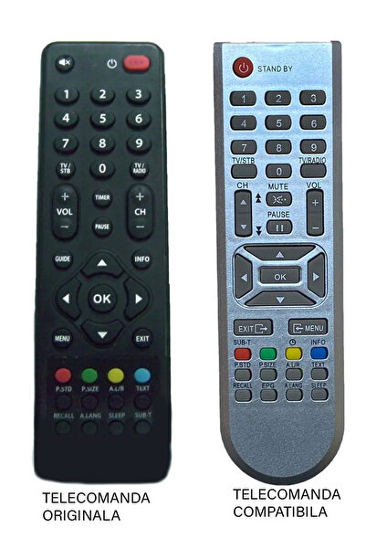 OEM Replacement remote control for FOCUS SAT receiver compatible with the ori...