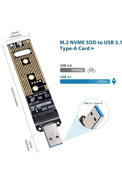 OEM Rack metalic fara carcasa pentru SSD M.2/NGFF 2230 2242 2260 2280 cu port...