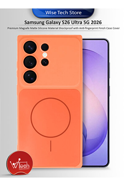 Wtech Samsung Galaxy S26 Ultra 5G 2026 Premium Magsafe Matte Silicone Materia...