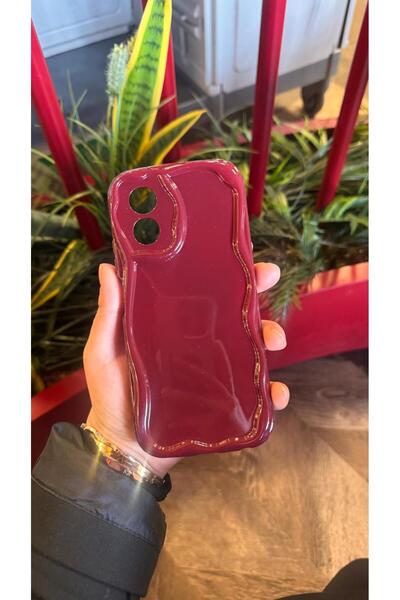 KILIF STORE Oppo A38 Bordo Wavy Phone Case