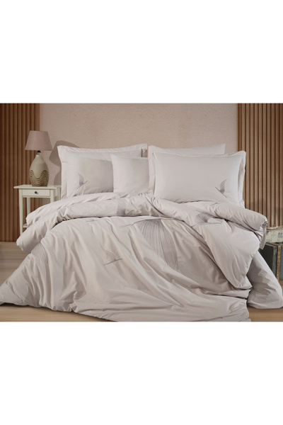 Hobby In de pat din poplin de bumbac pentru 2 persoane - Broderie Ashley Tas