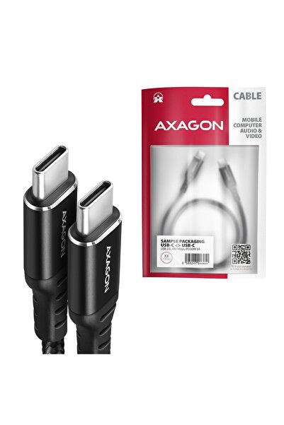 OEM Καλώδιο Axagon BUCM-CM15AB PD 60W USB-C USB-C 1,5m