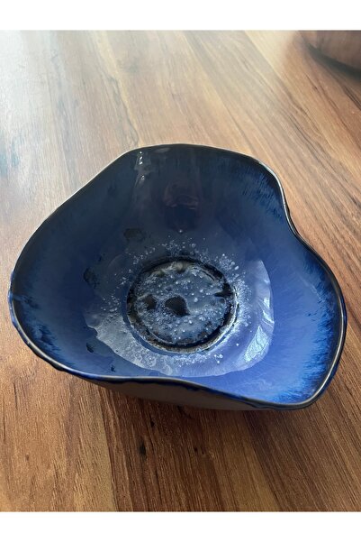 Zeze ceramics Gece Mavisi Dekoratif Stoneware Kase