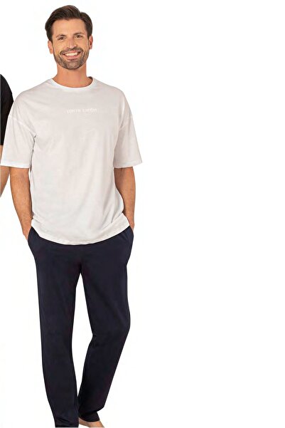 Pierre Cardin Cotton, Oversize Men's T-Shirt & Pajama Set, Short Sleeve, Crew...