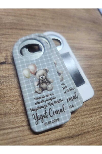 fırsatlar diyarı Ayıcık Tema Açacak Magnet Yeni Doğan Bebek Mevlit 6 Ay Kınas...