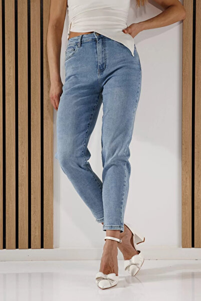 Zaira Aylin Women's Baggy Fit Jeans Blue #A1360 - 30