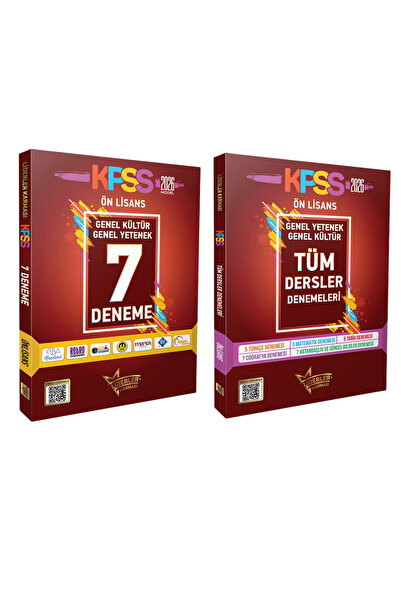 LİDERLER KARMASI 2026 KPSS GYGK Ön Lisans 7 Genel Deneme ve 29lu Branş Deneme...