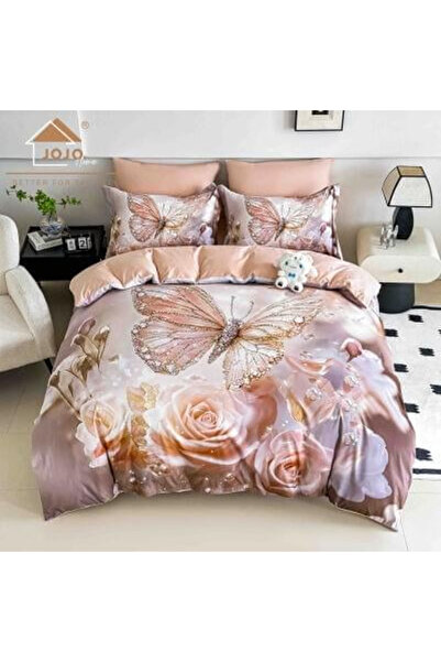 JOJO HOME Bed Linen, 5D Print, Double Bed, Fitted Sheet