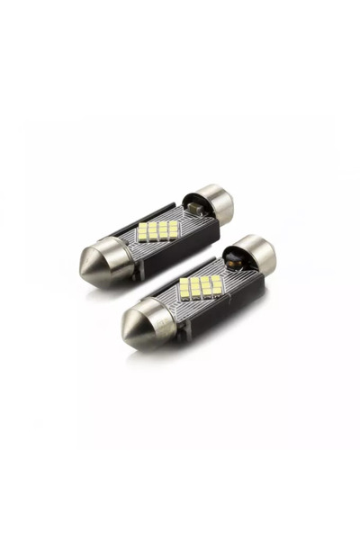 OEM Set auto LED SMD 12V 3W 240lm alb SOFIT 36mm C5W 2buc Canbus pentru inter...