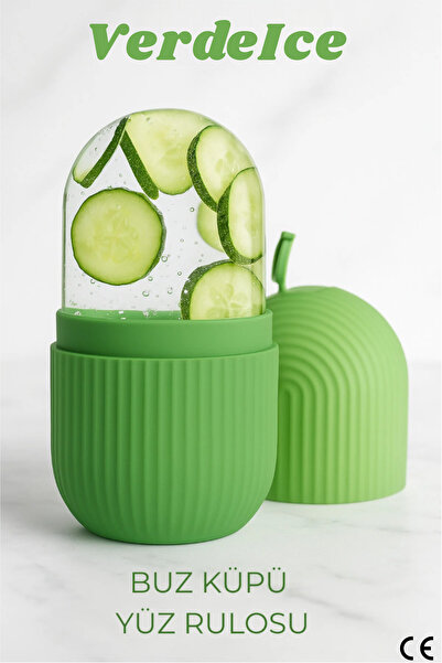 verdelce Buz Küpü Yüz Masaj Aleti - Göz Altı Morluk ve Şişlik Giderici Cilt B...