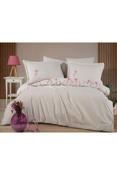 Hobby In de pat din poplin de bumbac pentru 2 persoane - Broderie Salome Tas