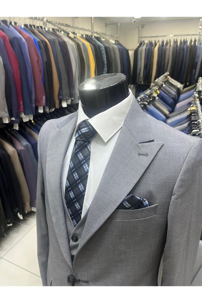 MASSARO Slim-Fit Suit with Vest