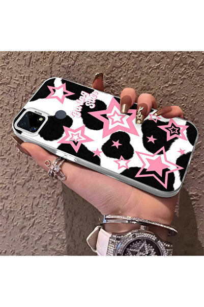 Hontinga حافظة هاتف Realme C25S متوافقة مع حافة السيليكون الصلبة ومضادة للسقو...