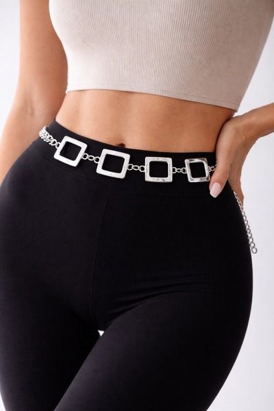 Jack Ferrero Τετράγωνη λεπτομερής γυναικεία αλυσίδα μέσης Λεπτομερής γυναικεί...