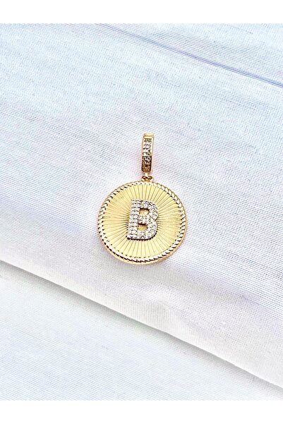 Siya Silver Kararmaz Çelik Zirkon Taşlı Harf Kolye Ucu ve Charm - Hediye Kutulu