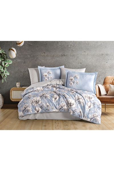 Hobby Cotton Poplin Bed Linen 2 Persons - Larmina Sky