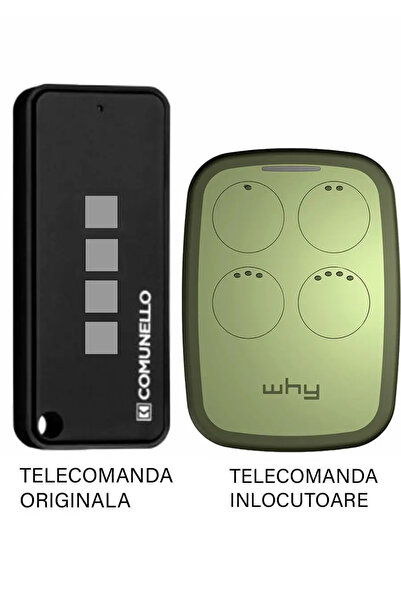 OEM Telecomanda inlocuitoare poarta garaj cu 4 butoane rolling cod frecventa ...