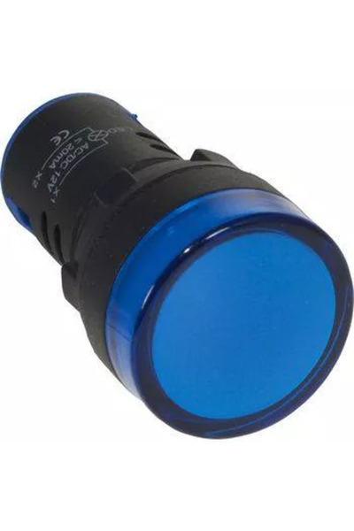 OEM Indicator panel 22mm 230V albastru RND