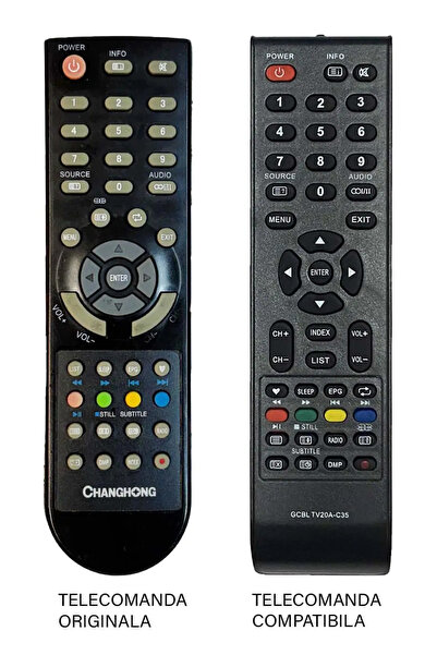 OEM Telecomanda inlocuitoare TV Chanchong LCD compatibil cu originalul (28-1)