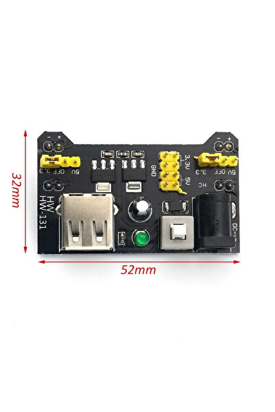 OEM Μονάδα τροφοδοσίας USB /3.3V - 5V για πλακέτα breadboard BB 830