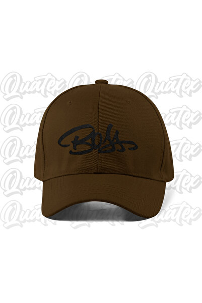 QUATEX Embroidered Hat - Brown Color 100% Cotton Gabardine Unisex Model Hat