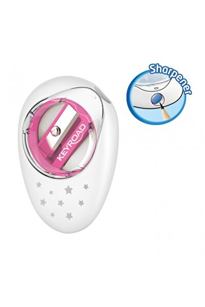 KEYROAD Ascutitoare simpla Cappy KR971385, 1 orificiu, plastic, cu radiera, d...