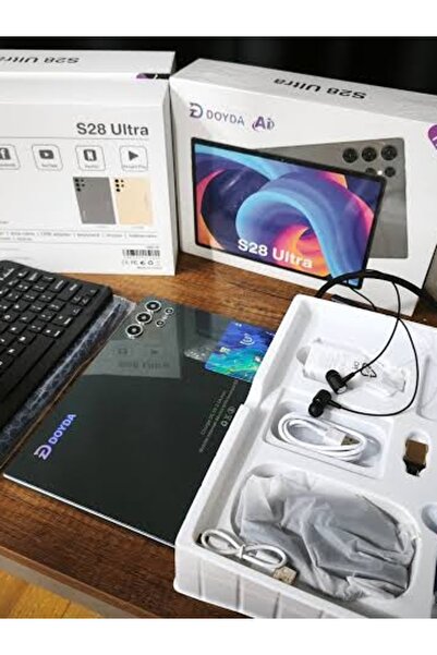 Panco S28 Ultra 10.1” Tablet 16GB RAM 1TB Hafıza Android Tablet + Klavye Kılı...