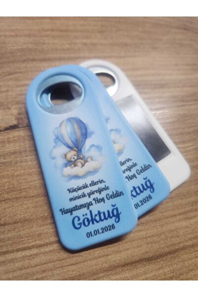 fırsatlar diyarı Ayıcık Tema Açacak Magnet Yeni Doğan Bebek Mevlit 6 Ay Kınas...