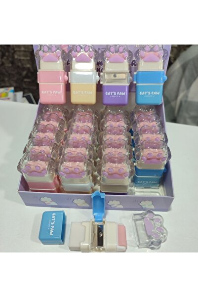 senacacollection 3-in-1 Paw Eraser (Eraser, Pencil Sharpener, Eraser Residue ...