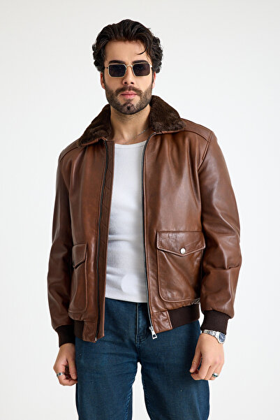 Franko Armondi Pilot Model Erkek Deri Ceket – E11-KLJ-2071