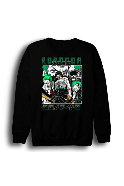 fame-stoned One Piece - Ronoa Zoro - Φούτερ με στάμπα anime, unisex, 100% βαμ...